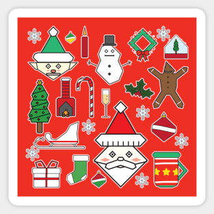 8ts Christmas Flash sheet Sticker